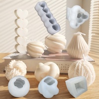 AK Honeycomb Knot Garn Blasen form 3D Silikon form DIY Duft kerzen form Handgemachte Silikons eifen formen Schokoladen kuchen form