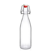 Bocal en verre transparent Lock&Lock pour enzymes, bouteille à boisson Snap-Lock, bocal de fermentation DIY pour jus et vin de fruits, vente en gros transfrontalière