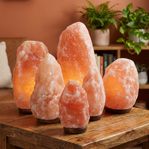 Lámpara de Sal Rosa del Himalaya 100% Pura, Tallada a Mano, Sal Natural Demaro, Impermeable, Decoración para Bodas y Festividades, Regalo - Product Image 1