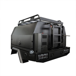 <span class=keywords><strong>Plateau</strong></span> et auvent de camionnette en aluminium sur mesure avec tiroir de cuisine, tiroir coulissant et garde-boue - Product Image 2