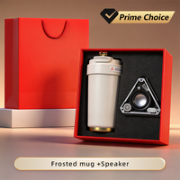 Ensemble cadeau d'entreprise haut de gamme 2 en 1, mug isotherme avec haut-parleur, cadeau d'accueil, cadeau promotionnel pour les réunions annuelles