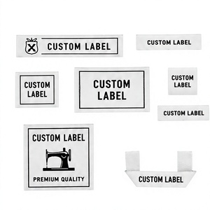 Ensemble d'étiquettes tissées personnalisées pour accessoires vestimentaires avec design pour machine à coudre, qualité supérieure - Product Image 1