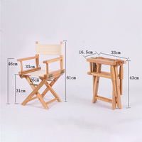 Chaise de directeur pliante en bois Antique personnalisée de haute qualité Portable pour plage pêche jardin parc utiliser petit quantité minimale de commande