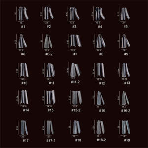Uñas Postizas de Plástico Suave con Punta Francesa, de Alta Calidad, Personalizadas, al por Mayor, FACESHOWES - Product Image 1