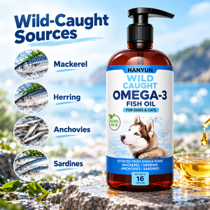 Complément alimentaire liquide d'<span class=keywords><strong>huile</strong></span> <span class=keywords><strong>de</strong></span> poisson oméga-3 sauvage <span class=keywords><strong>pour</strong></span> chiens et chats, 16 fl oz, absorption rapide, soutien immunitaire - Product Image 4