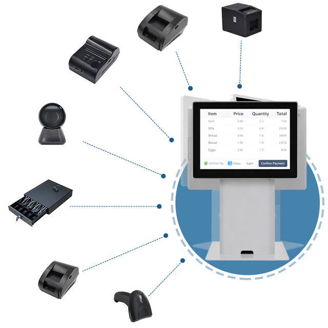POS Accessory Printer Scanner and Cash Box