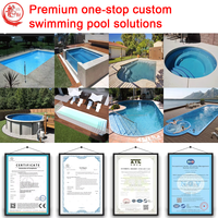 Piscine en fibre de verre personnalisée, livraison en Espagne (Barcelone), en Australie, transportée, modèle, catalogue d'emballage, piscine