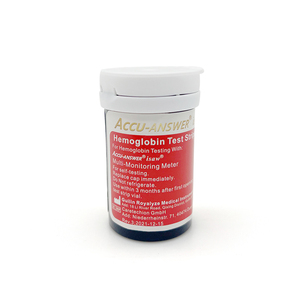 ACCU-ANSWER HB01 <strong>Hemoglobin</strong> <strong>Test</strong> <strong>Strips</strong> 25 <strong>Strips</strong> Medical Grade Accurate HB Meter Refills for Home Clinic Anemia <strong>Test</strong> Monitor - Product Image 3