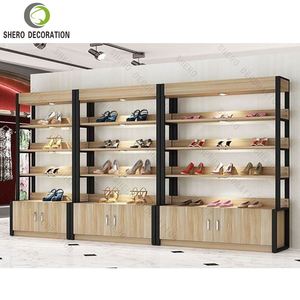 Professional Commercial Furniture Durable Shoes Display Wall Cabinet Minimalist Shoes Display Racks for Shop Interior Design - Product Image 6