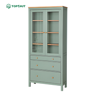 Meubles de salon multifonctionnels sur mesure pour projets d'appartements de l'usine Topohut, ensembles d'armoires de cuisine en bois