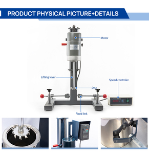 Nhỏ tốc độ cao disperser phòng thí nghiệm Sử dụng mực sơn pre-sản xuất máy phân tán - Product Image 6