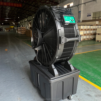 Ventilador de Niebla Portátil de Bajo Ruido, 0.5KW, 220V, 50HZ, Material PP de Alta Calidad, con Tanque de Agua, Enfriador de Aire Portátil