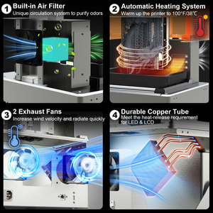 Máy in <span class=keywords><strong>3D</strong></span> DLP LCD chuyên nghiệp Magforms DIY, tạo hình tượng <span class=keywords><strong>3D</strong></span>, chất liệu nhựa UV, kích thước lớn, độ phân giải 4K 6K 8K, bước sóng 405nm, màu sắc chuyên nghiệp - Product Image 2