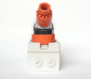 Prise industrielle 56PA320 - 250V 20A 3 broches rondes, prise électrique <span class=keywords><strong>orange</strong></span> industrielle - Product Image 5