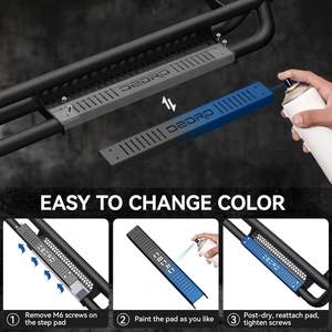 Soportes <span class=keywords><strong>de</strong></span> Acero al Carbono OEDRO <span class=keywords><strong>de</strong></span> 6 Pulgadas para Estribos, para Tacoma Doble Cabina 2005-<span class=keywords><strong>2023</strong></span>, Color Negro Texturizado, para Camioneta <span class=keywords><strong>de</strong></span> Uso Pesado - Product Image 4