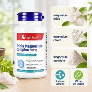 Shecome Herbal Triple Magnesium Complex 500mg Magnesium Citrate, Oxide and Aspartate for Muscle Relaxation Sleep Heart Health - Product Image 4
