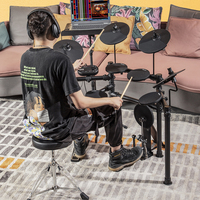 Kit de batterie électronique Instrument de musique professionnel pédale de Percussion indépendante ensemble de batterie à Percussion électrique