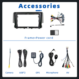 Para Honda Civic 2016-2019 Dispositivo de unidad principal de 9 pulgadas doble 2 Din Carplay Autoradio coche estéreo Gps navegación Android Radio de coche - Product Image 3