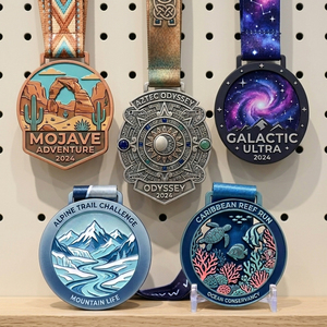 Medallas Deportivas Personalizadas con MOQ Bajo, Entrega Rápida, Medallas de Metal para Maratón, Medallas de Premio en Blanco al por Mayor con Adhesivo de Logotipo Personalizado - Product Image 1