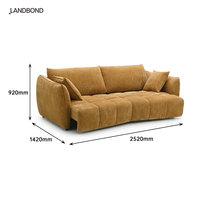 Multifunktionales Villa-Schlafsofa Modernes Stoffsofa Elektrisches Wohnzimmer-Hotelsofa Möbel Ausziehbares Schlafsofa