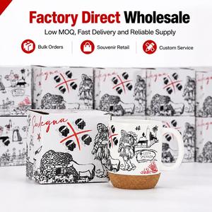 Nouvelle conception <span class=keywords><strong>de</strong></span> tasse à café souvenir avec base en liège et boîte cadeau - Product Image 3