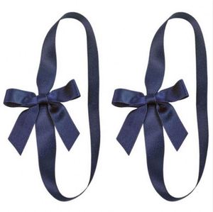 Cinta elástica de lazo de satén brillante 100% poliéster para embalaje de cajas de regalo, banda elástica ajustable para festivales, logotipo personalizado 10-15 - Product Image 1