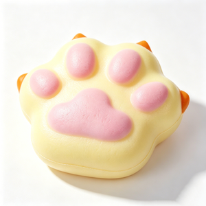 Wholesale <b>Cat</b> Paw <b>Squishy</b> Slow Rising Squeeze Fidget Toy Multi Animal Design Stress Relief 2-4 Years Unisex - Product Image 3