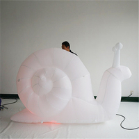 Beau modèle de publicité de ballon de fête d'escargots de décoration de discothèque gonflable avec ventilateur intégré