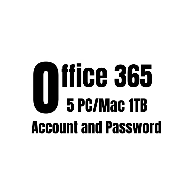 Tắt 365 tài khoản + mật khẩu cho 5 thiết bị PC và MAC tắt 365 tài khoản + mật khẩu tắt 365 Pro cộng với gửi bởi trang Ali