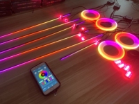 Kit d'éclairage intérieur de voiture Kingshowstar Dream RGB Chasing, étanche IP67, avec application et télécommande, éclairage ambiant intérieur