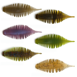 Leurre souple Bellows Gill Worm parfumé au sel, à queue aiguille, 65mm-100mm 3.2g-13.5g pour la pêche au bar, à la truite <span class=keywords><strong>et</strong></span> au crappie - Product Image 1