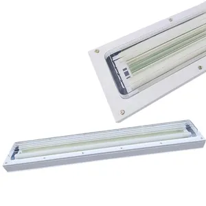 Ri-Proof Light Anti Explosion 2X36W 2X18W Stainless Steel Led Tube Light Fixture Self Clean Explosion Proof Fluorescent Lights