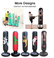 Ensemble de sacs de frappe gonflables pour enfants, équipement de boxe pour enfants et adultes