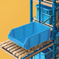 Bac de plateau de caisse de stockage en plastique coloré solide en HDPE couleur personnalisée pour les fruits légumes fourre-tout organisation efficace boîte solide