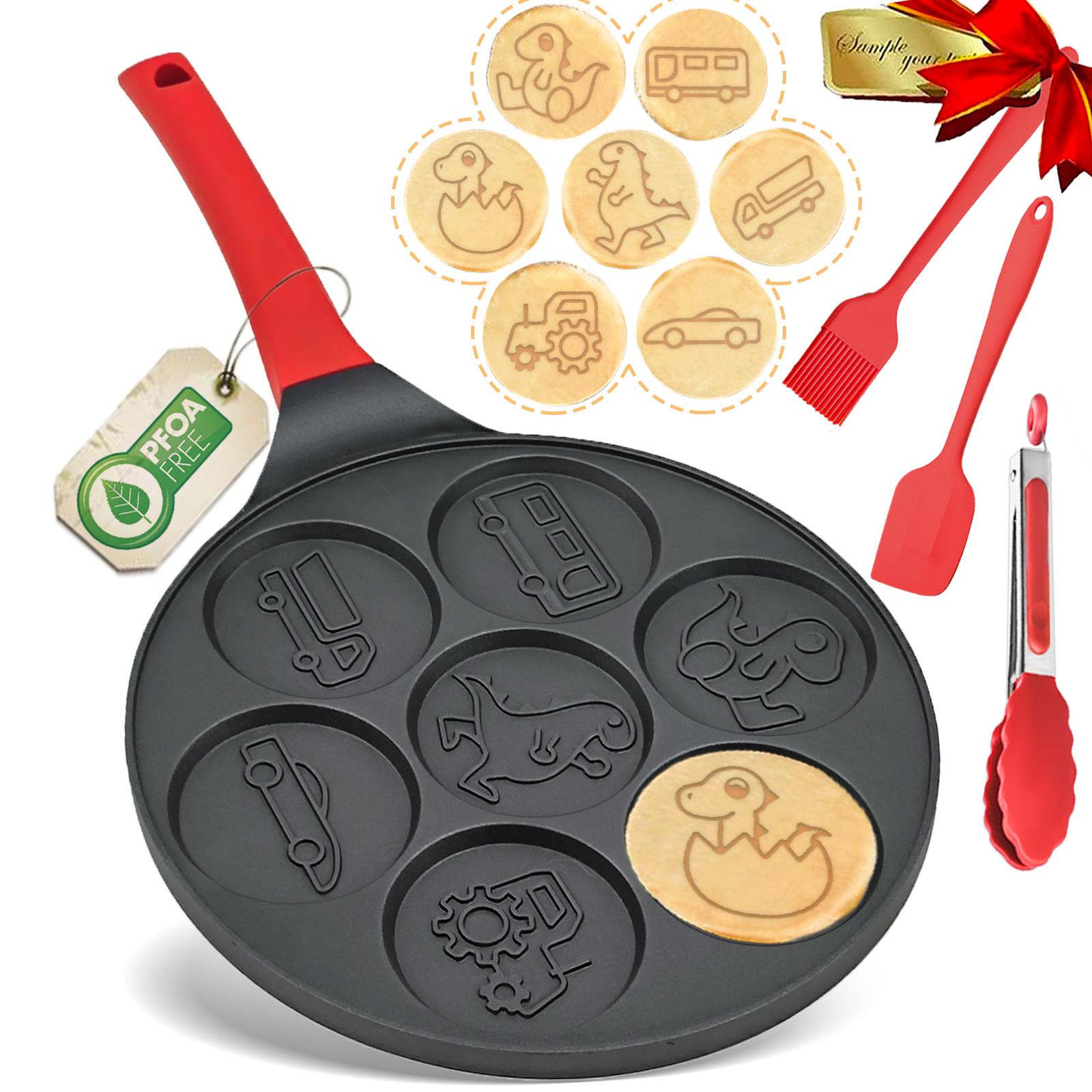 Easy Cook Tefal Dinosaur Pancake Pan Patent Cookware Innovative