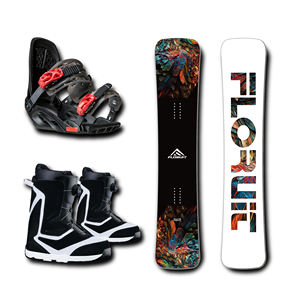 FLORUIT Snowboard personnalisé avec fixation et bottes de neige Skis de snowboard d'extérieur pour enfants Snowboard pour stations de <span class=keywords><strong>ski</strong></span> - Product Image 1