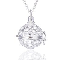 Nouveau collier avec pendentif en forme de boule, collier vintage pour la grossesse, diffuseur d'huiles essentielles d'aromathérapie, bijoux