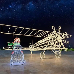 Customizable Led <b>Airplane</b> Art Led For Outdoor Christmas Decoration Home Decoration - Product Image 1