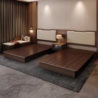 Luxuriöse Holz-Hotelzimmer-Sets Maßgefertigte Moderne Minimalistische Umweltfreundliche Langlebige Möbel für Hotels & Apartments