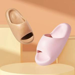 Hermesse Transparentes Plateformes Deuxième Pvc Aksesoris Noix de Coco Mujer Impact Arc Orthopédiques Avec Couronne Dentelle Femmes Eva Sandales - Product Image 3