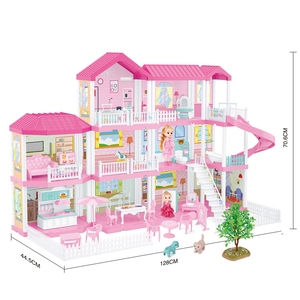 Set di Mobili e Bambole per Case delle Bambole, Gioco di Ruolo per Bambine, Giocattoli Perfetti per Bambini con Accessori - Product Image 3