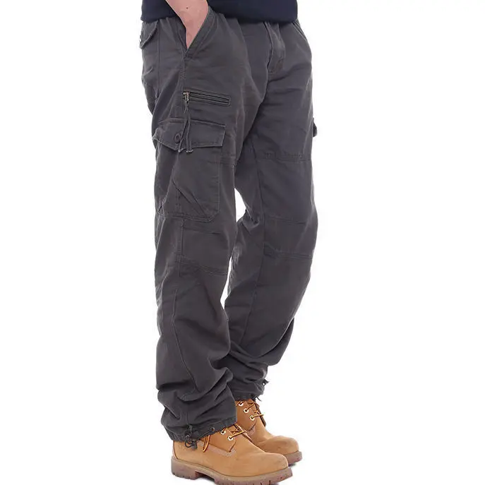 Outdoor Sports Multi-Pockets Casual Mid-weight Baggy Baggy Sweat Pants Men Cargo Pants