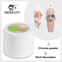 Gel UV 3D moulé à la française en gros, marque privée, écologique, pour salon et DIY, certifié CPNP, longue durée LED/UV, non toxique