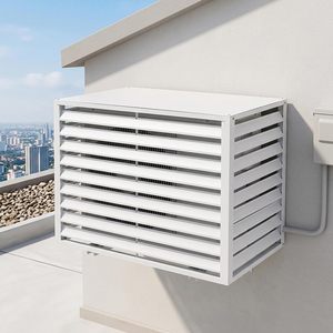 Cache-<span class=keywords><strong>climatiseur</strong></span> extérieur en aluminium sur mesure, ventilé, résistant à la rouille et étanche pour jardin - Product Image 1