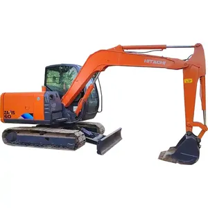 Petite excavatrice Hitachi d'occasion, originale du Japon, mini-excavatrice ZX60, excavatrice d'occasion à vendre - Product Image 1
