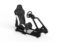 Siège de Simulateur de Jeu de Course 2024 Volant avec Support Support d'Affichage Support de Pédales Fauteuil de Bureau