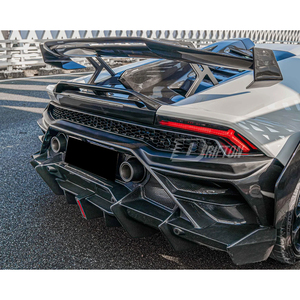 Pare-chocs arrière en fibre de carbone sèche style CMST pour Huracan LP610/LP580 EVO/Tecnica 2014-2025, fixation par boulons, ajustement universel - Product Image 4