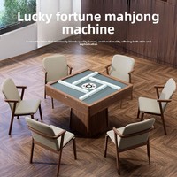 Table de Mahjong Électrique Multifonctionnelle Silencieuse en Bois Massif Chinois, Nouvelle, à Double Usage, Intégrée, pour Dîner et Jeu, Fourniture Directe Usine