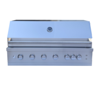 Prix bas quantité minimale de commande bon marché Barbecue à gaz en acier inoxydable 304 à 6 brûleurs avec LED et rôtissoire pour la cuisson au barbecue à l'extérieur