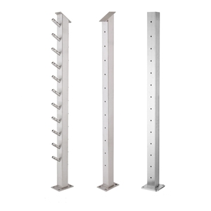 Bảo trì thấp 36 "x 2" x 2 "304 thép không gỉ cầu thang Cáp lan can bài cho 1/8" 3/16 Wire Rope boong lan can hệ thống - Product Image 2